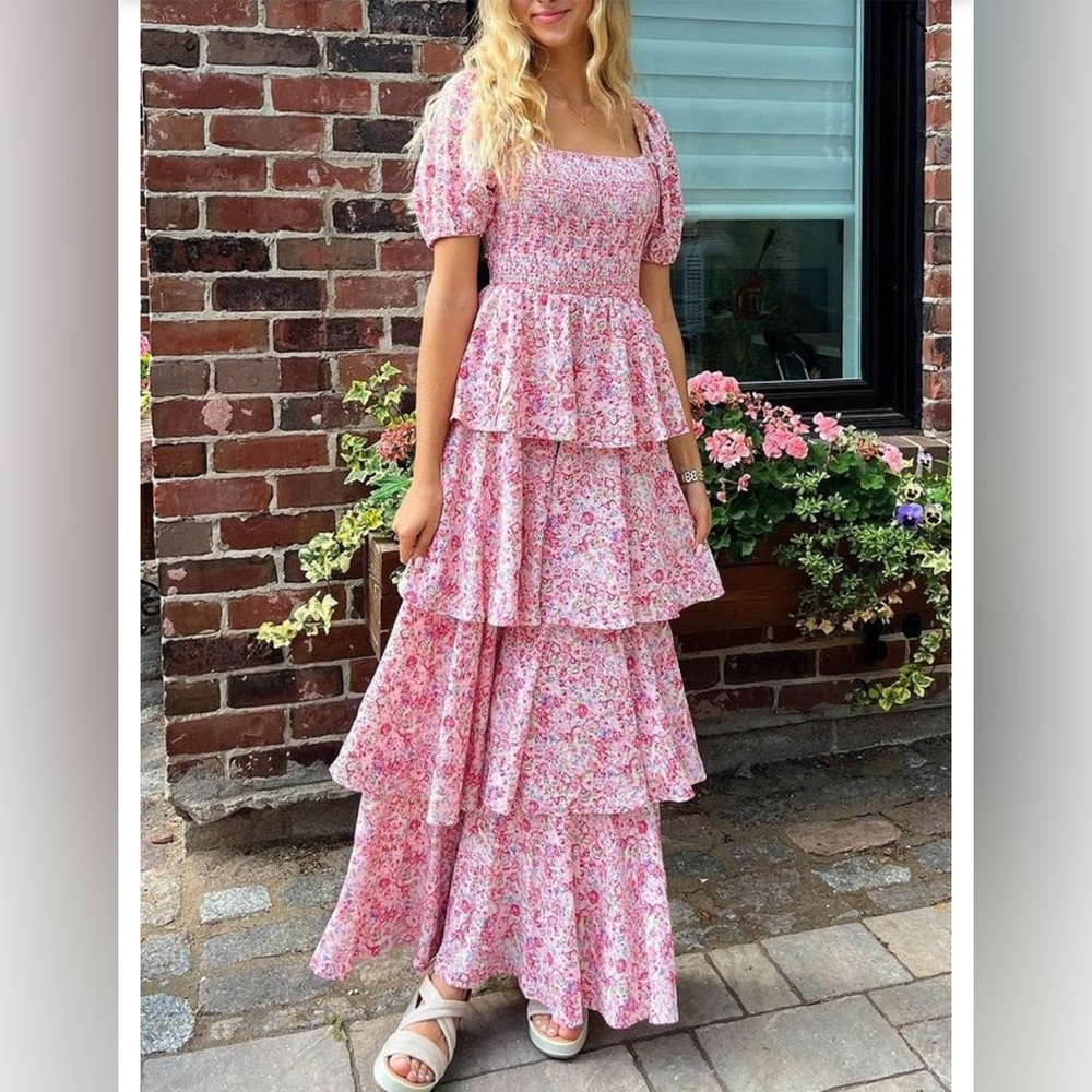 Floral Tiered Maxi Dress